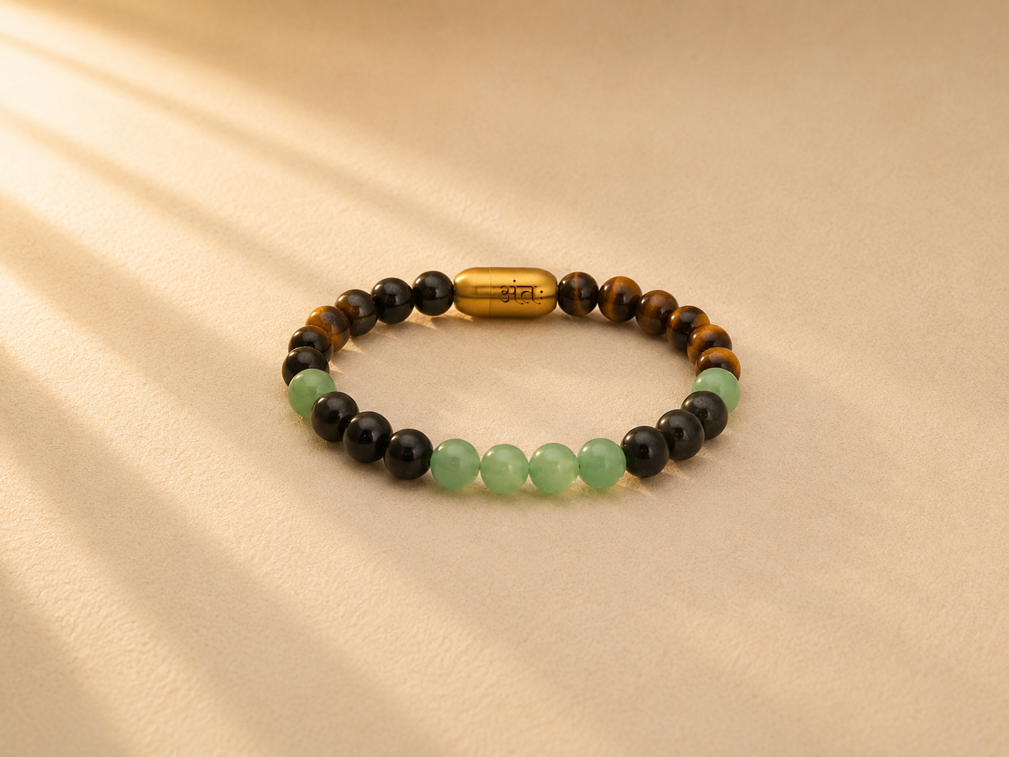Antah Wealth Protection & Growth bracelet styled flat lay