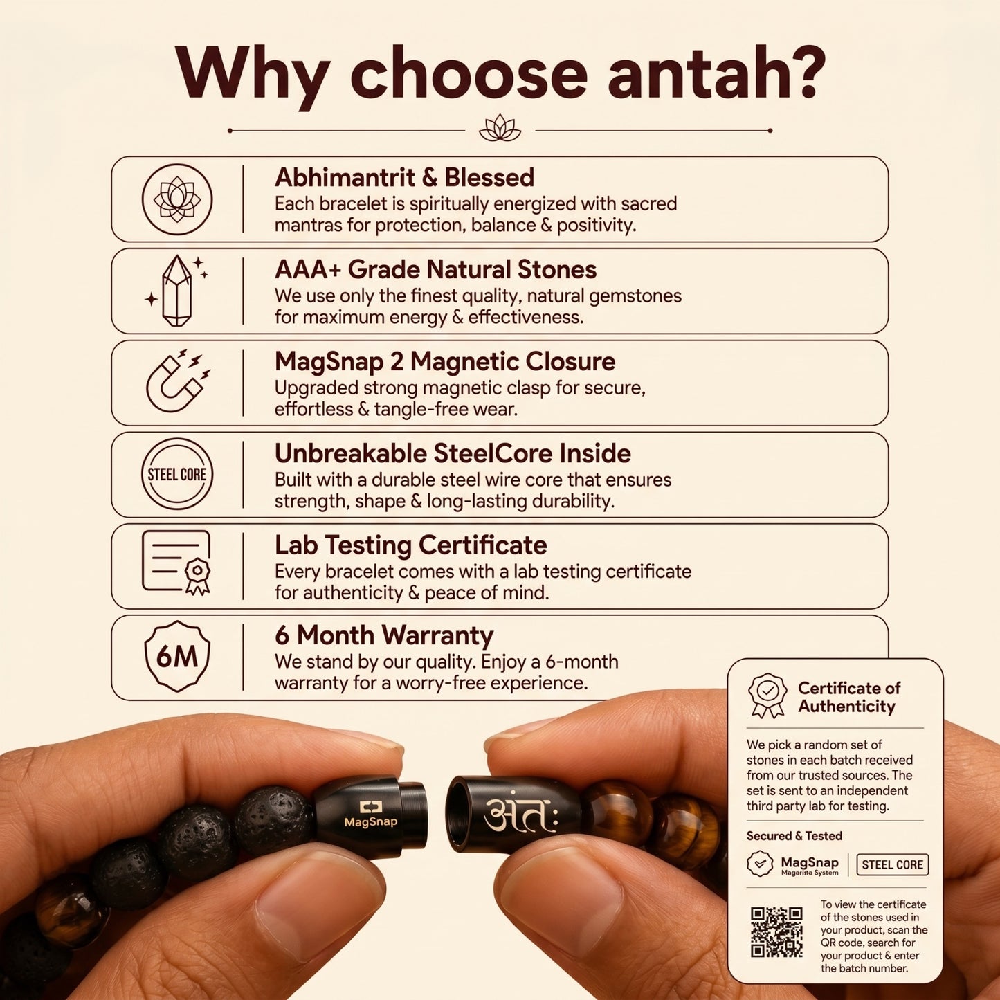 Why choose Antah - quality and certification