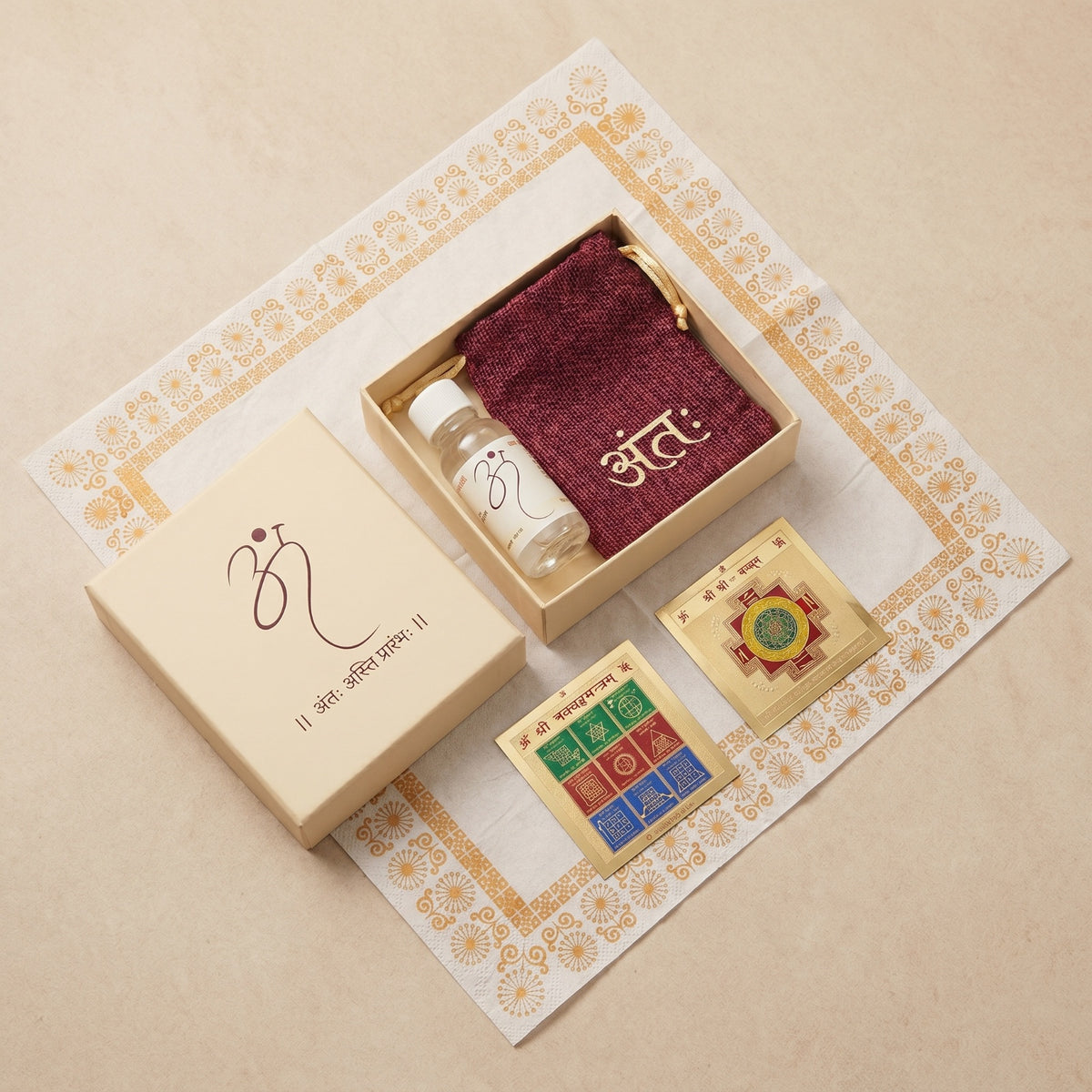 Antah gift packaging with yantras