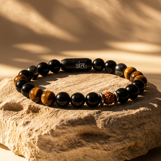 Antah Protection & Power Rudraksha energized gemstone bracelet