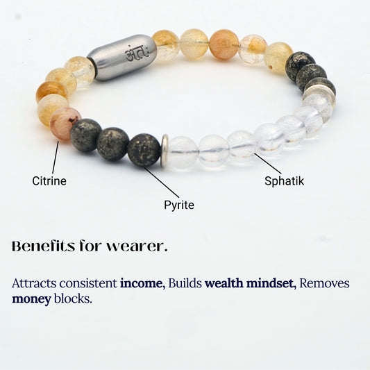 Antah Money Magnet Bracelet - stones