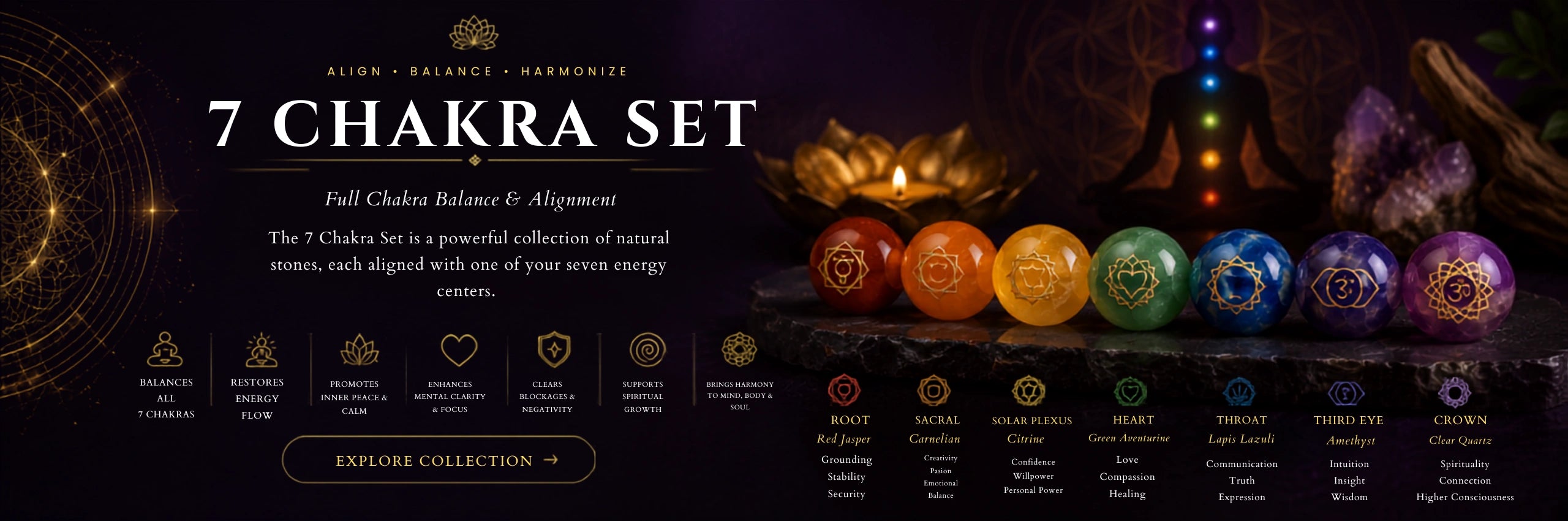 7 Chakra collection banner (desktop)