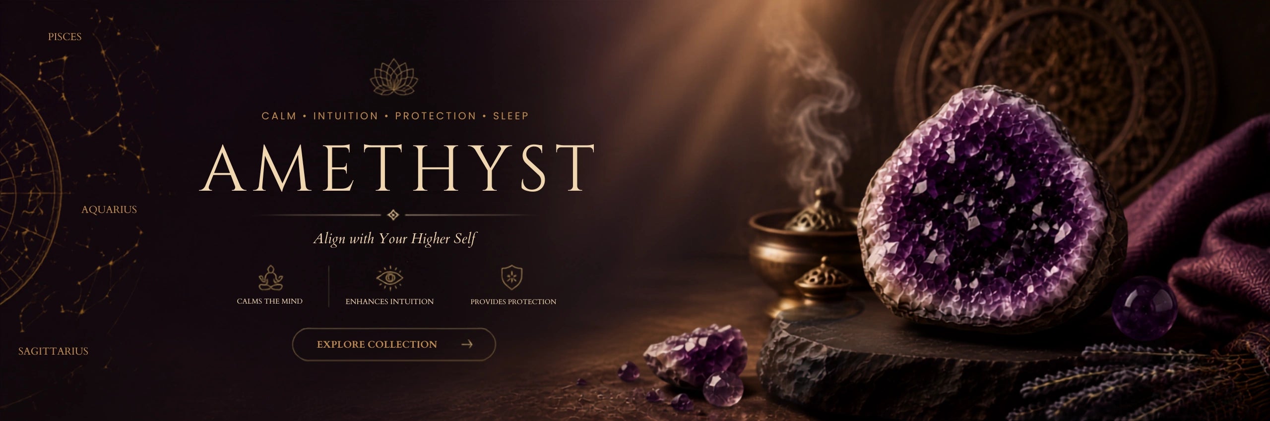 Amethyst collection banner (desktop)