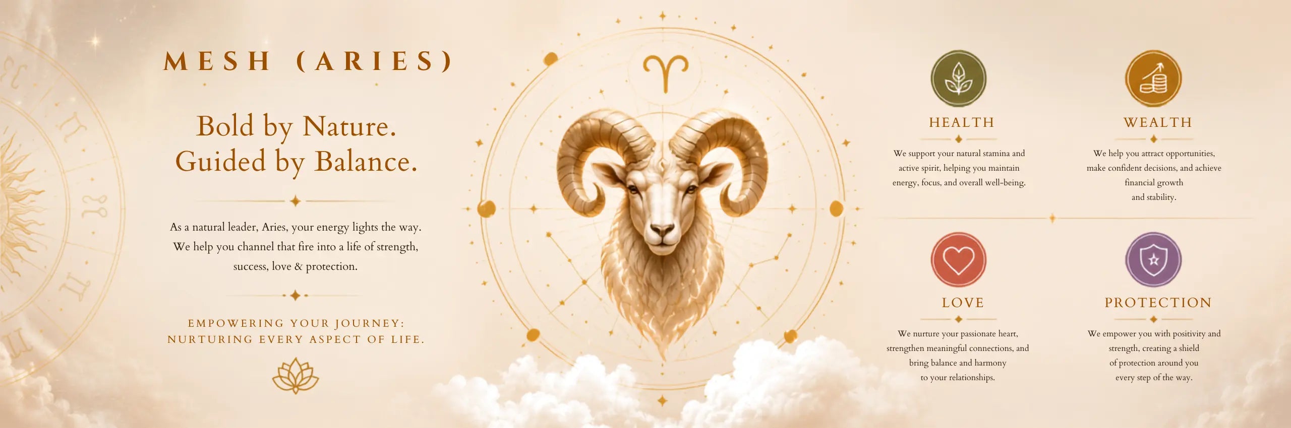 Mesh Rashi (Aries) collection banner (desktop)