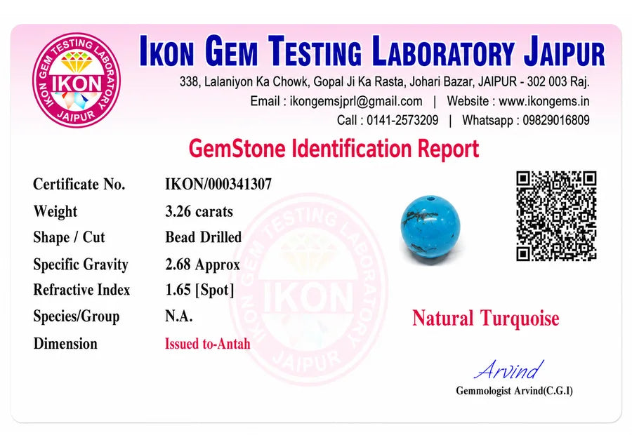 Turquoise lab certificate preview