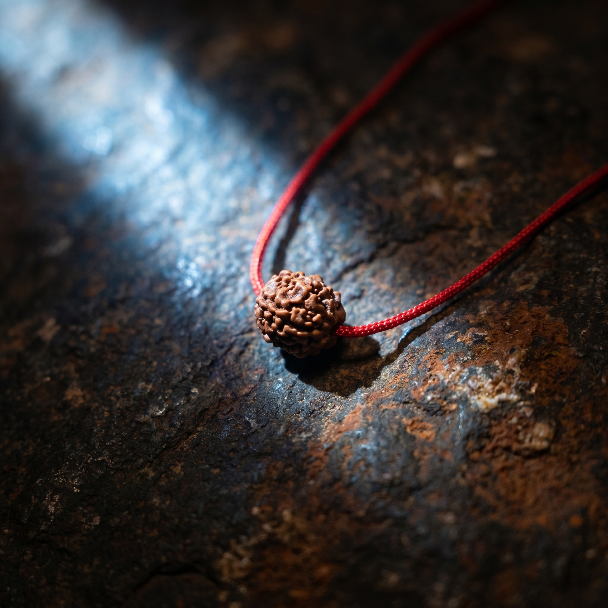 Antah Spiritual Protection 5 Mukhi Rudraksha - Indonesian bead