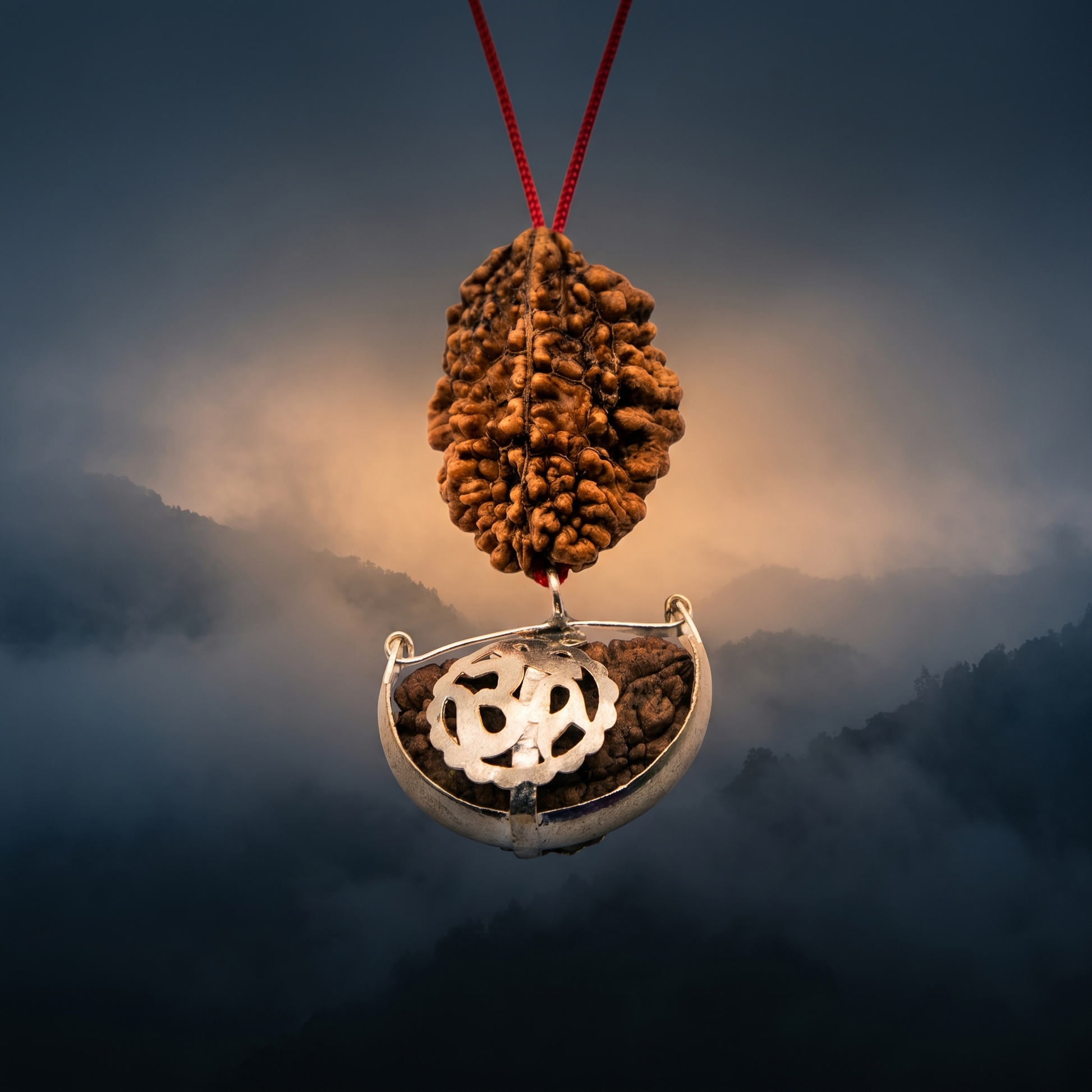 Antah Shiv Shakti Divine Combo - 1 & 2 Mukhi Rudraksha