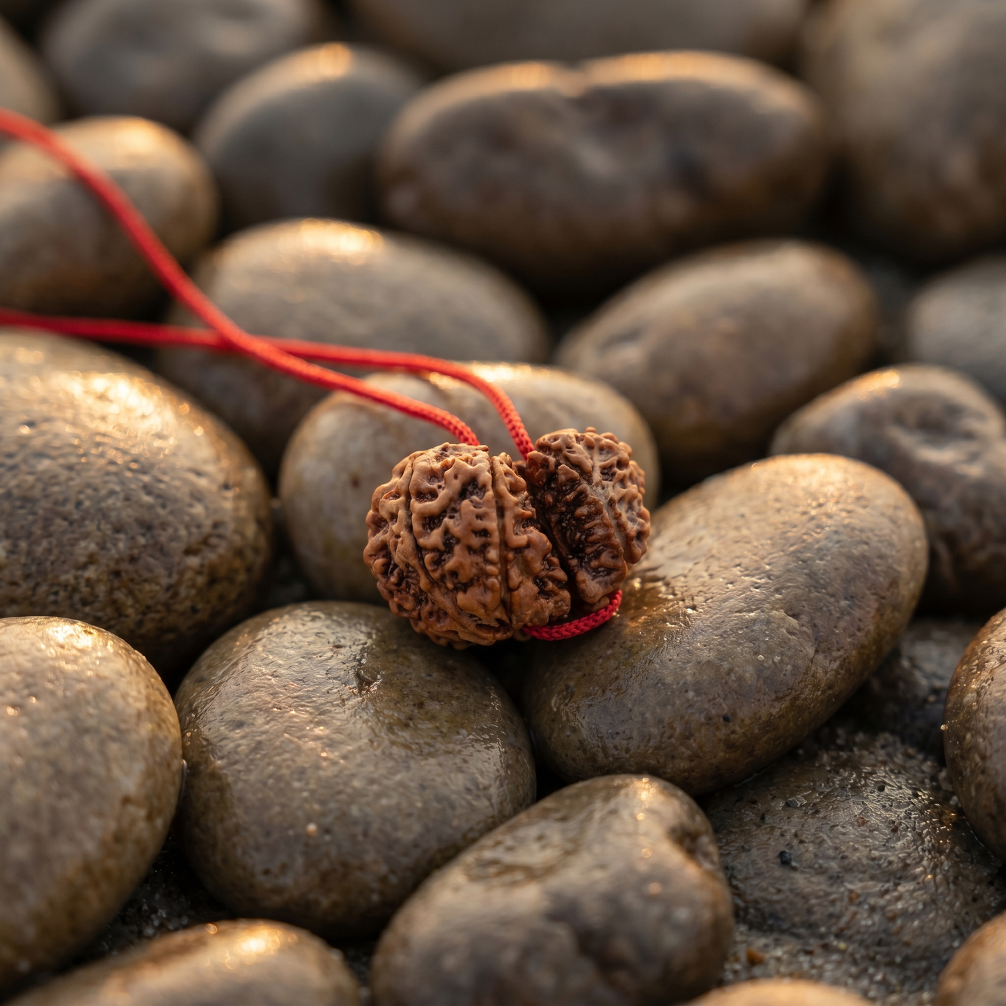 Antah Divine Family Harmony Garbh Gauri Rudraksha - Nepali bead