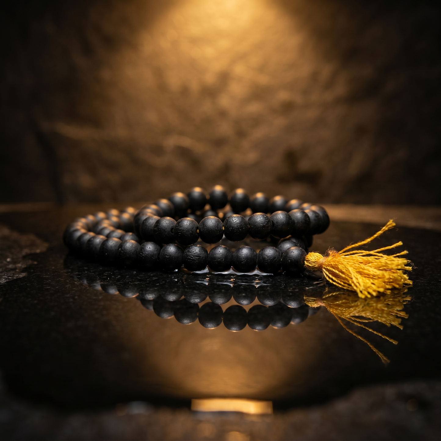 Antah Divine Protection Karungali Mala worn